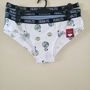 PEANUTS BNWT Cotton Stretch Hipster Panties - Pack Of 3 - M